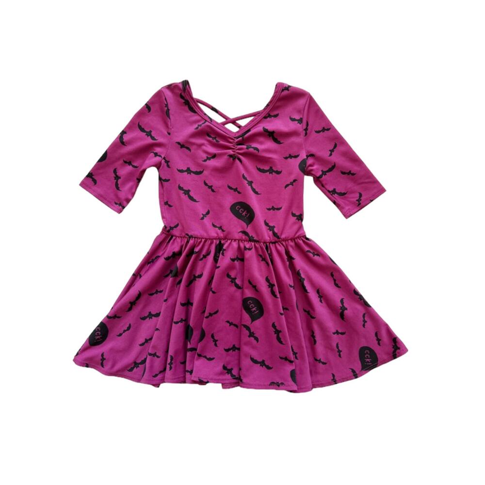 Dot Dot Smile Halloween Bat Dress Size 2T